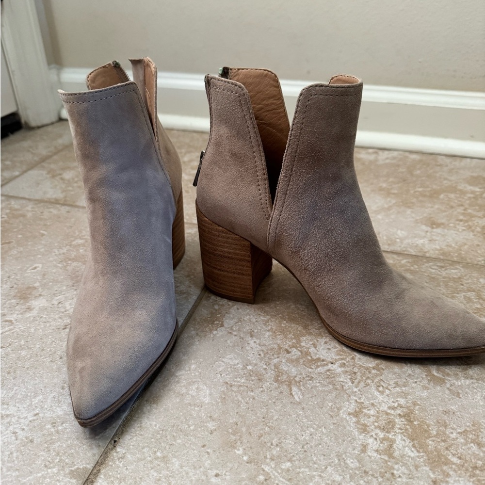 Steve Madden Taupe Ankle Booties